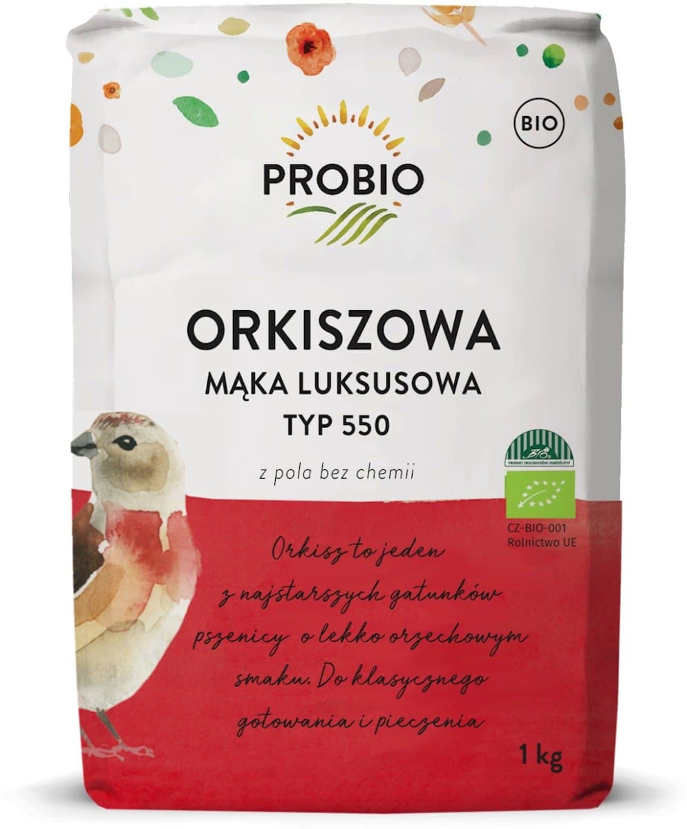 Probio Spelt Flour Luxury Type 550 BIO 1 kg – Probio packaging