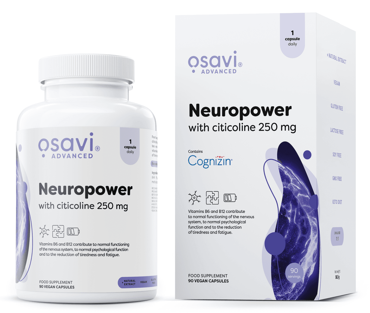 Osavi Neuropower con CDP-colina 250mg – Osavi confezione