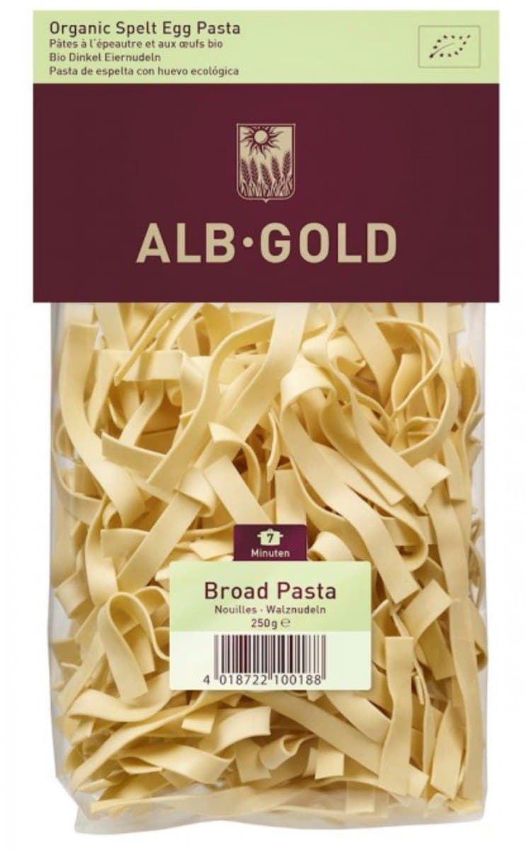 Alb Gold Pasta (Grano Saraceno Uova) Fettuccine BIO 250 g – Alb-Gold confezione
