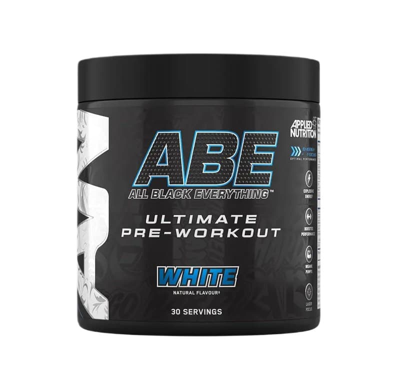 Applied Nutrition - ABE - All Black Everything, White - 375g – Applied Nutrition förpackning
