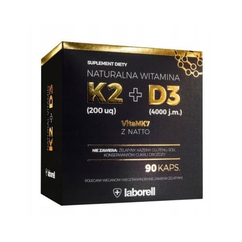 Laborell - Vitamina K2 + D3 Natural – Laborell empaque