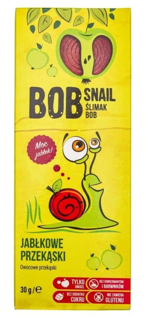 B.O.B SNAIL - Appelsnack - Fruit Snack – B.O.B SNAIL verpakking