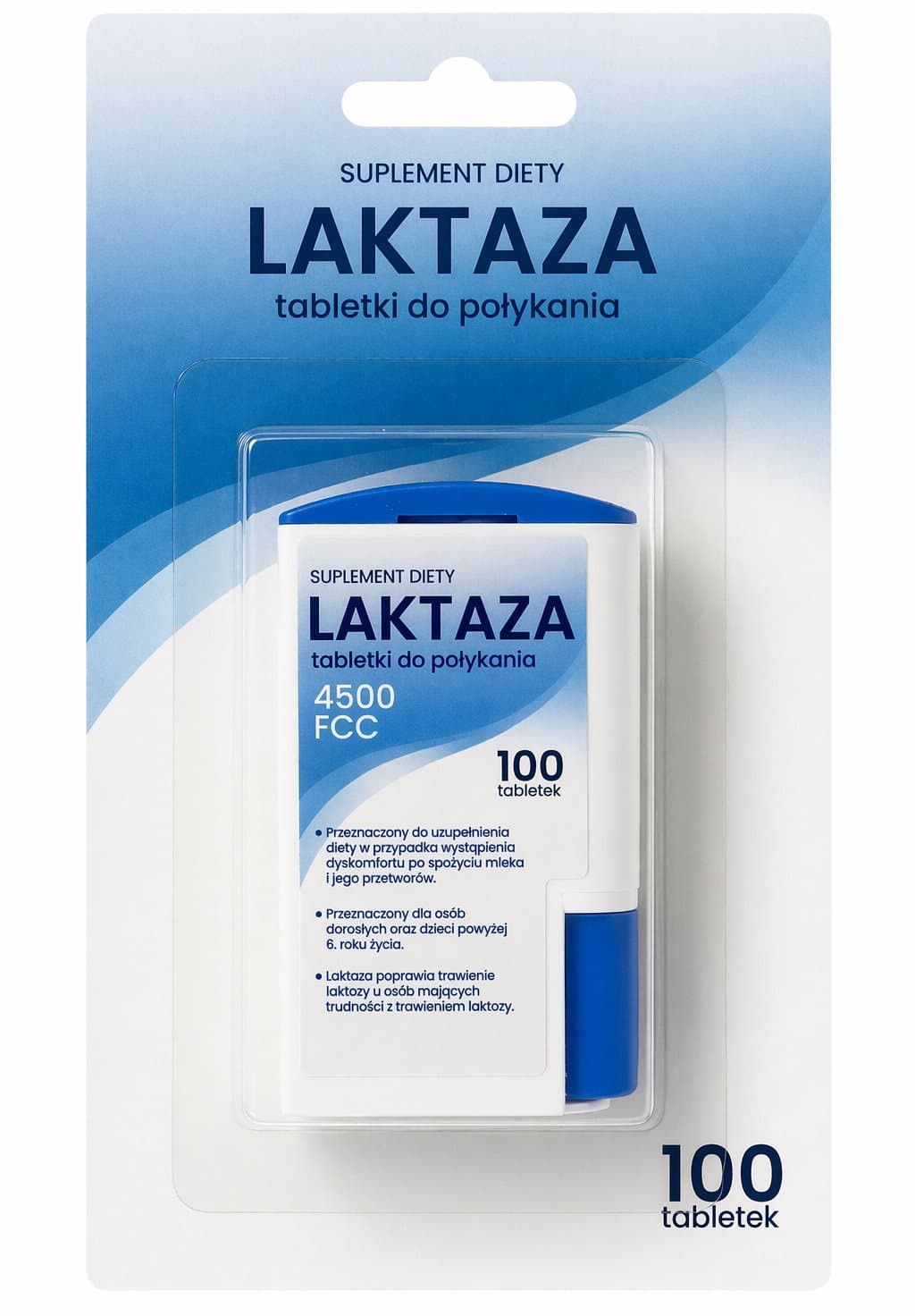 Domos - Lactase - 100 Comprimidos – Domos packaging