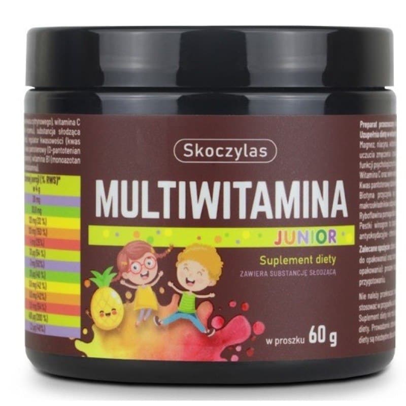 Skoczylas Multiwitamina Junior w proszku 60g – Skoczylas opakowanie