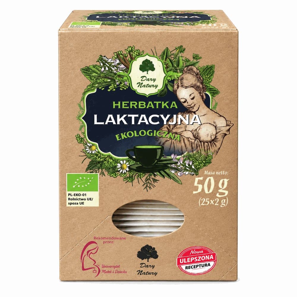 Dary Natury - Lactation Tea - 50g (25×2g) – Dary Natury förpackning