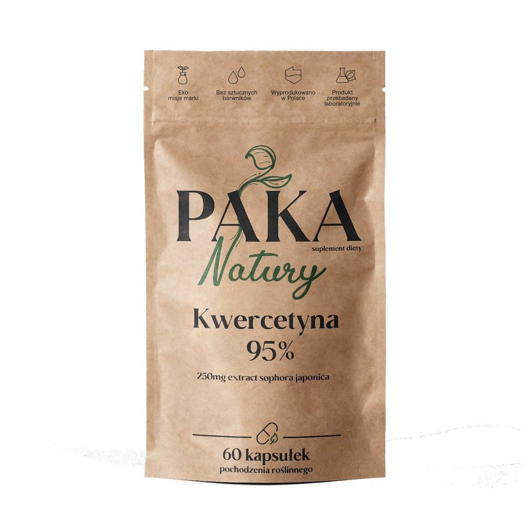 Paka Natury - Quercetin 95% - 60 Caps – Paka Natury förpackning