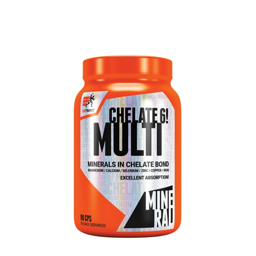 Extrifit Chelate 6! Multimineral - 90 Capsules – Extrifit förpackning
