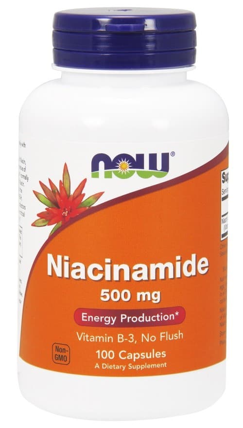 NOW Foods - Niacinamide - Vitamin B3 – NOW Foods förpackning