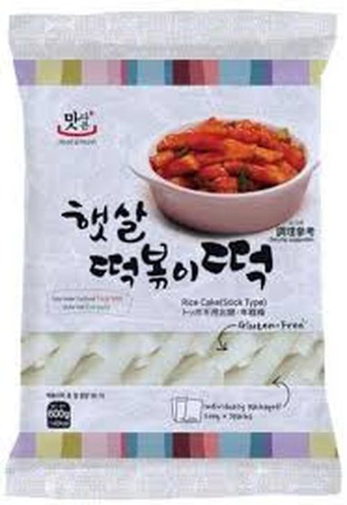 Matamun - Tteokbokki Rice Cake Sticks - 600g – Matamun förpackning