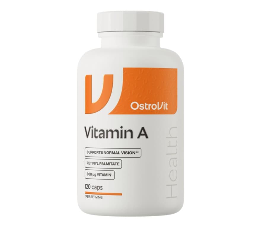 OstroVit - Vitamin A, 800mcg - 120 caps