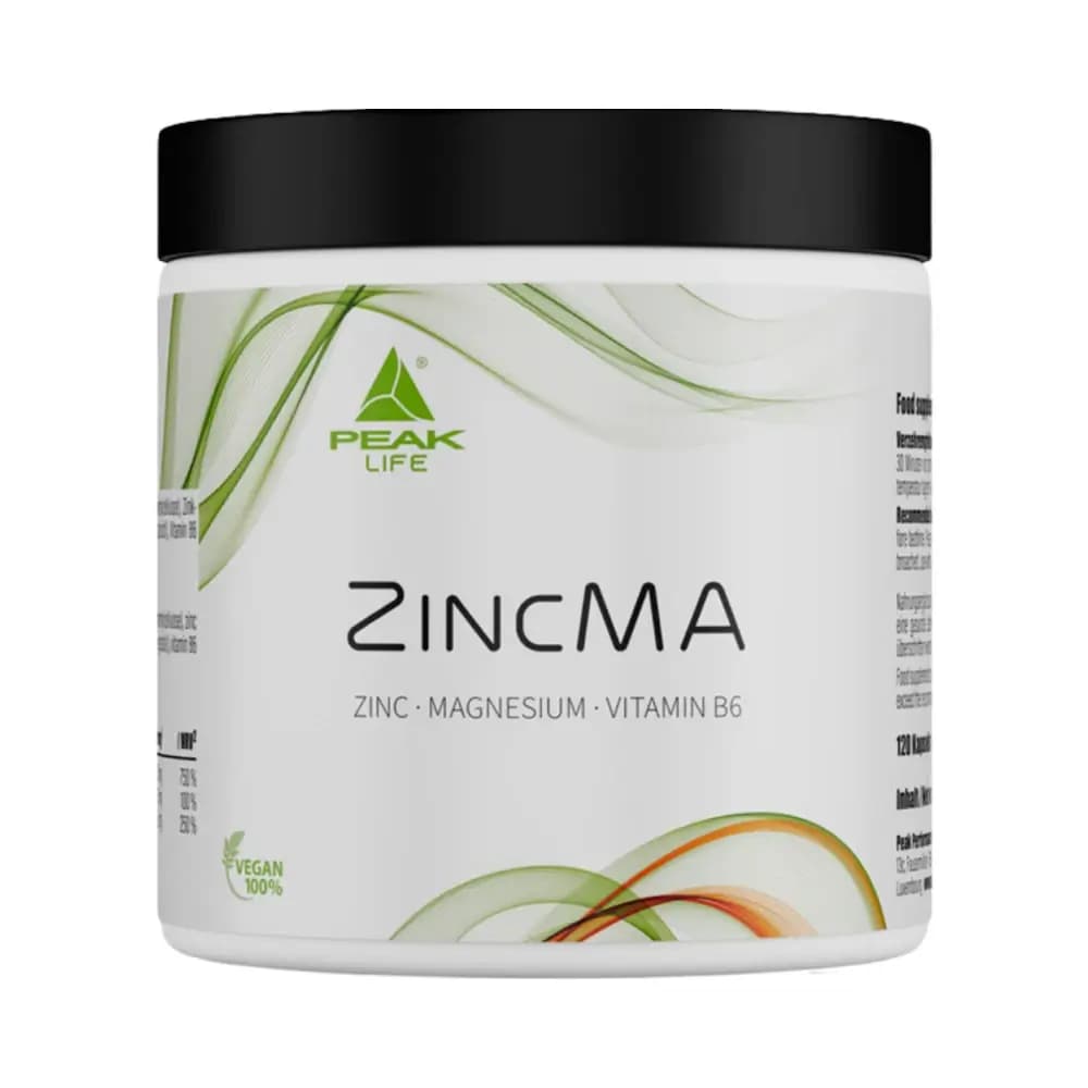 Peak - Zinc MA - Unflavoured - 120 servings – Peak förpackning