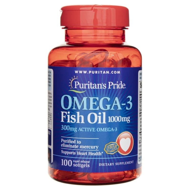 Puritan's Pride - Omega-3 Fish Oil – Puritan's Pride förpackning