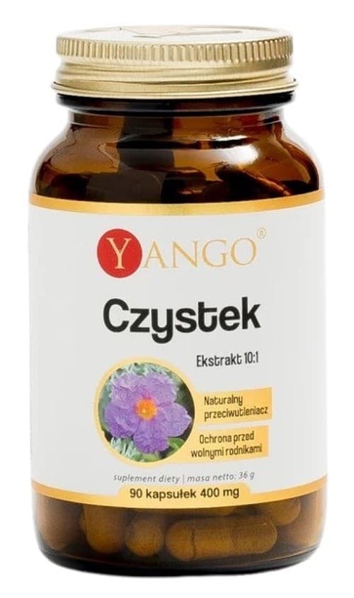 Yango - Ekstrakt z kreteńskiej rośliny rockrose 10:1, 90 kapsułek – Yango packaging