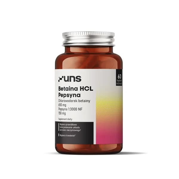 UNS - Betaina HCL Pepsyna - 60 vcaps – UNS förpackning