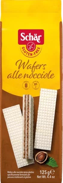 Schar Wafle czekoladowo-orzechowe Wafer Snack 3x35 g 105 g – Schär opakowanie