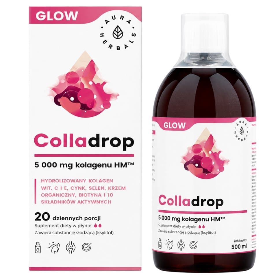 Aura Herbals Colladrop Glow - Bebida de Beleza com Colágeno