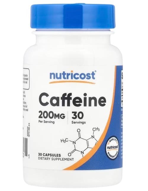 Nutricost - Caféine - 30 Capsules – Nutricost emballage