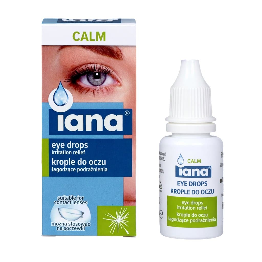 Iana - Øjendråber Calm Beroligende Irritation 10ml – Iana emballage
