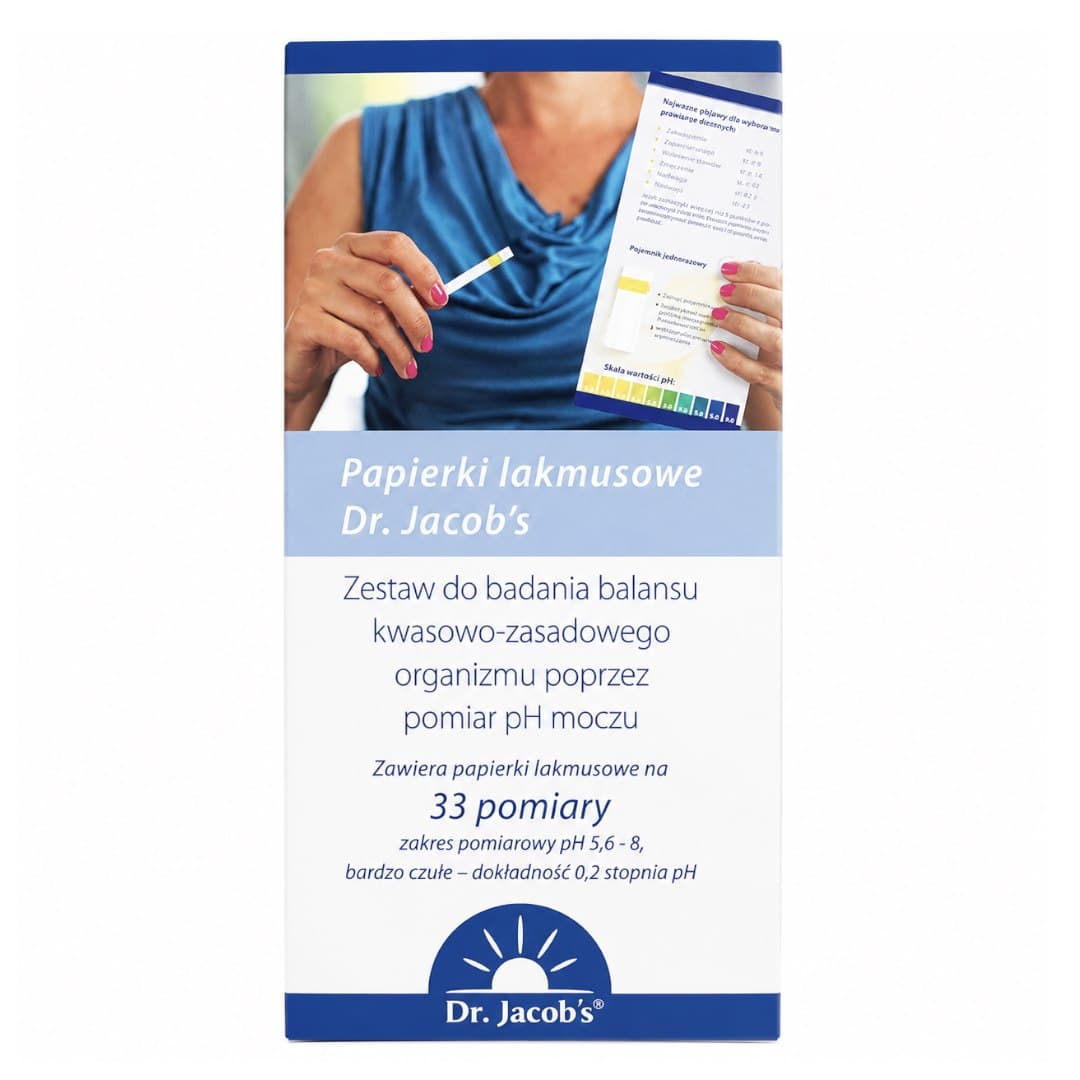 Dr. Jacob's - Lacmus Paper - 33 pomiary (33 measurements) – Dr. Jacob's förpackning