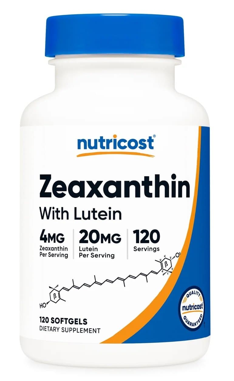 Nutricost - Zeaxanthin with Lutein – Nutricost opakowanie