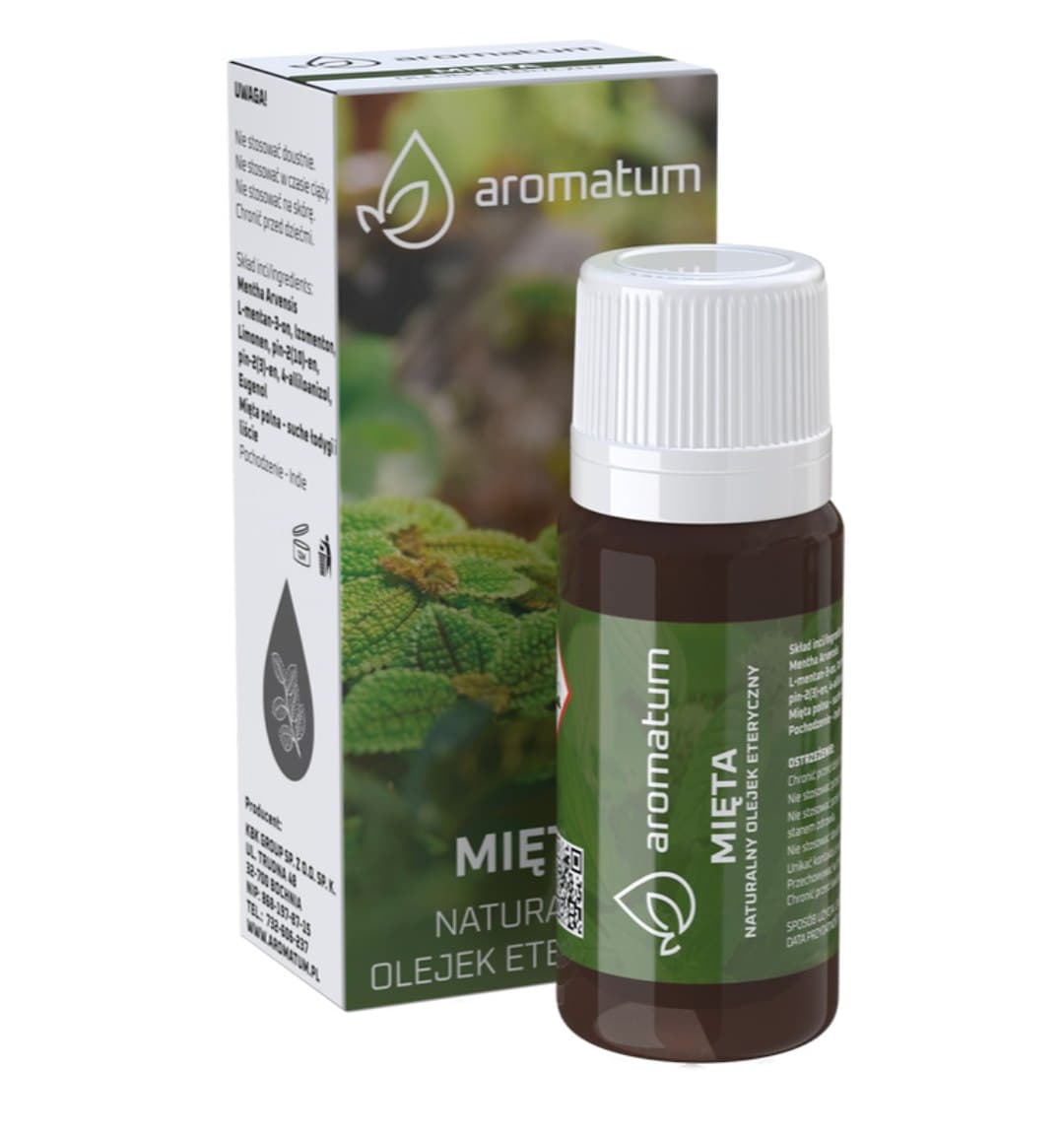 Aromatum Natural Essential Oil Mint 12 ml – Aromatum packaging