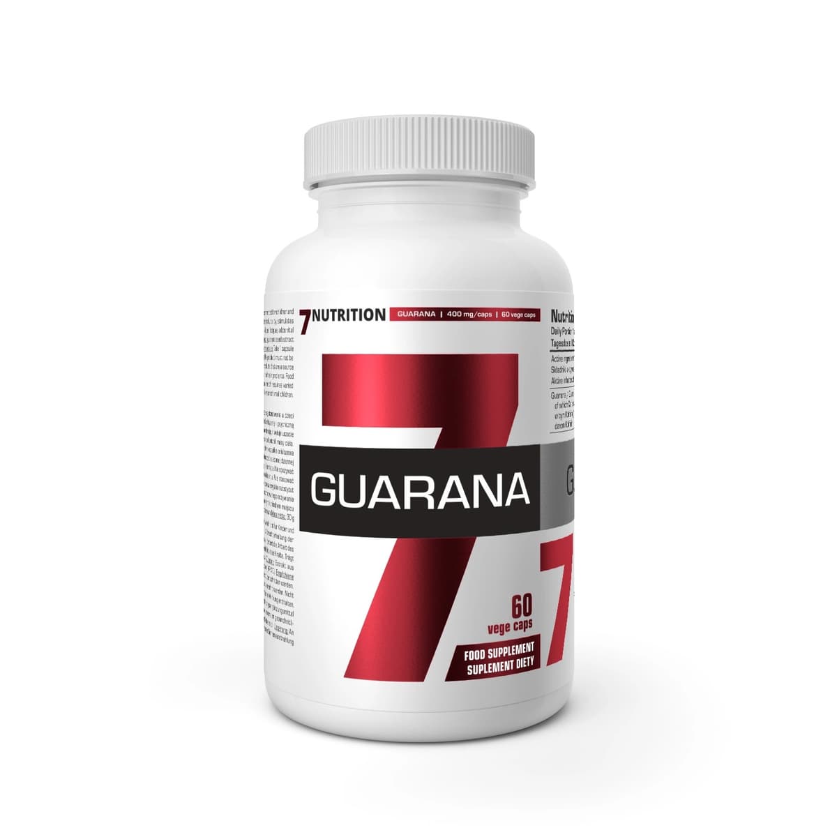 7 Nutrition - Guarana - 60 Kapseln – 7 Nutrition Verpackung