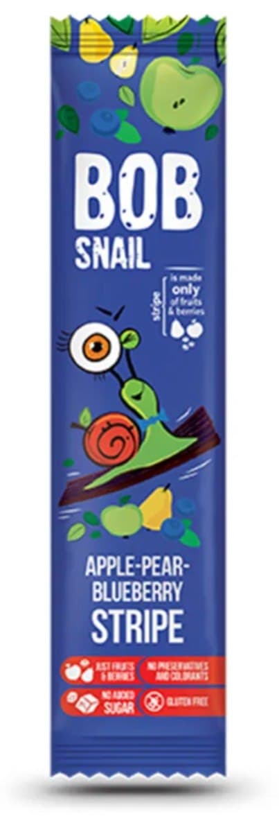 B.O.B SNAIL - Bob Snail Fruit Stripe Candy – B.O.B SNAIL förpackning