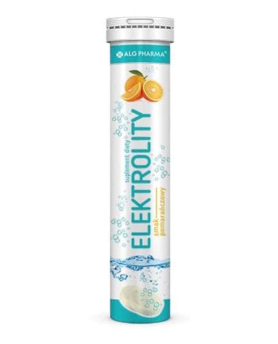 Alg Pharma Elektrolity Hydration 20 compresse effervescenti gusto arancia – Alg Pharma packaging