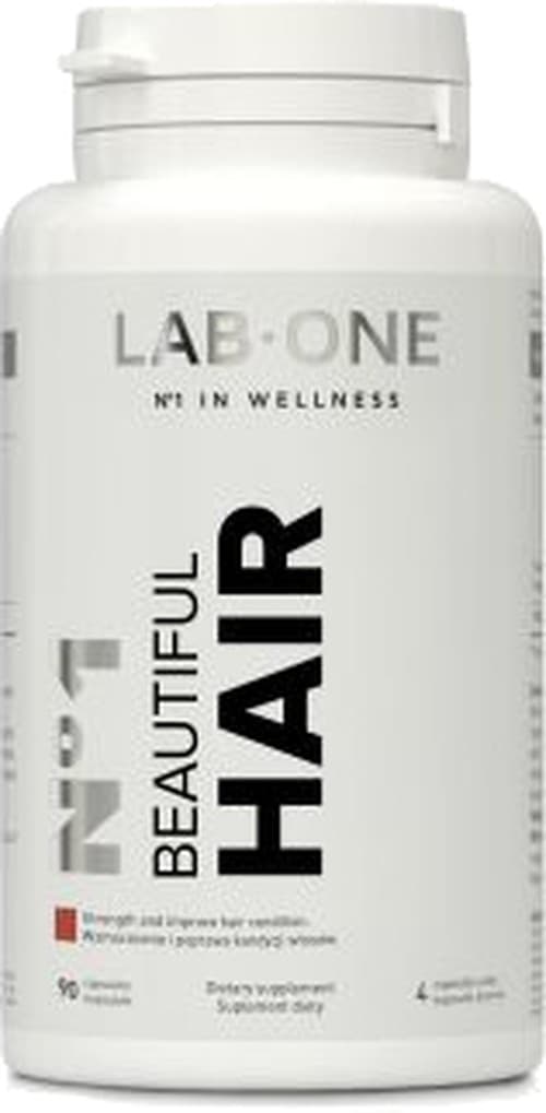 LAB ONE N°1 Beautiful HAIR 90 cápsulas – LAB ONE empaque