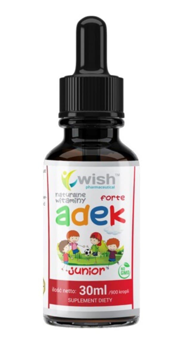 Wish Naturalna Witamina ADEK Forte Junior 30ml – Wish emballage
