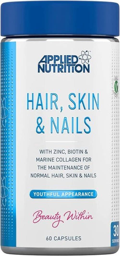 Applied Nutrition Hair, Skin & Nails 60 capsule – Applied Nutrition packaging