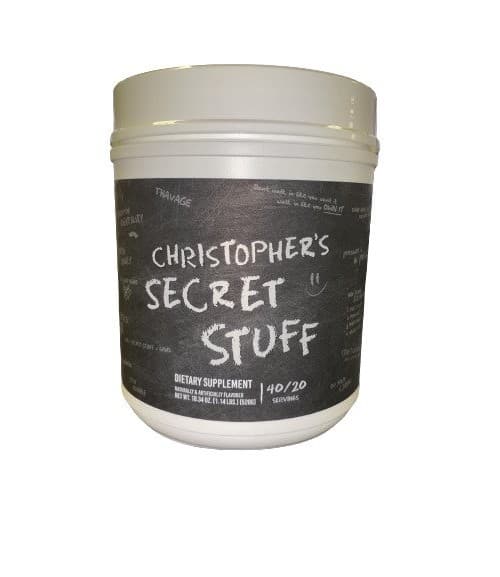 Raw Nutrition - Christopher'S Secret Stuff - 30 Portions - 520g – Raw Nutrition emballage