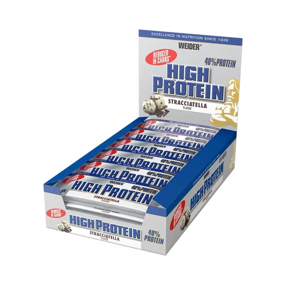 Weider - 40% Hochprotein-Riegel – Weider Verpackung