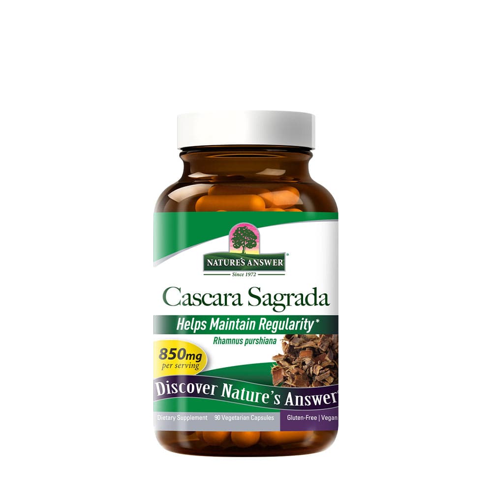 Nature'S Answer - Cascara Sagrada Bark - 90 Vcaps – Nature's Answer förpackning