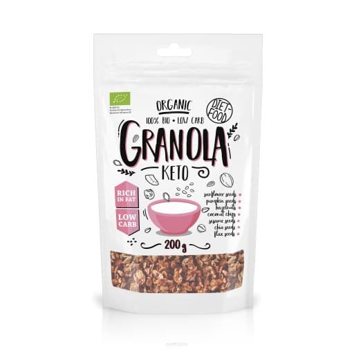 Diet Food Granola Keto Bio 200g – Diet-Food emballage