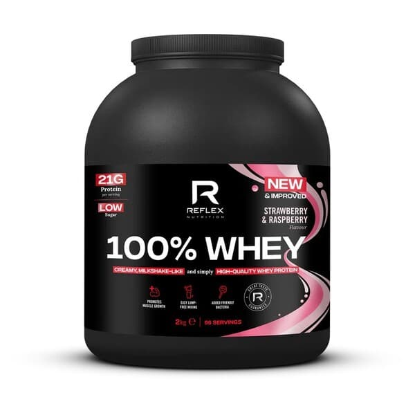 Reflex Nutrition 100% Whey Fresa y Frambuesa 2000g