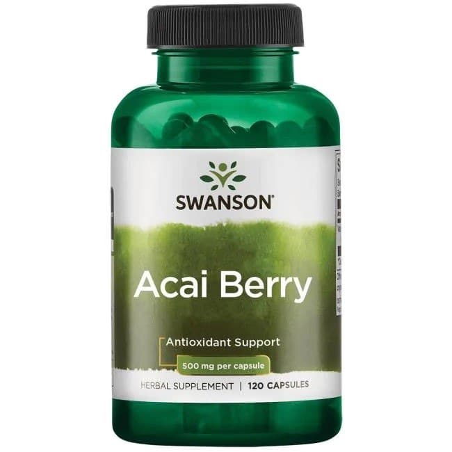 Swanson - Acai Berry, 500mg - 120 kapsułek – Swanson packaging