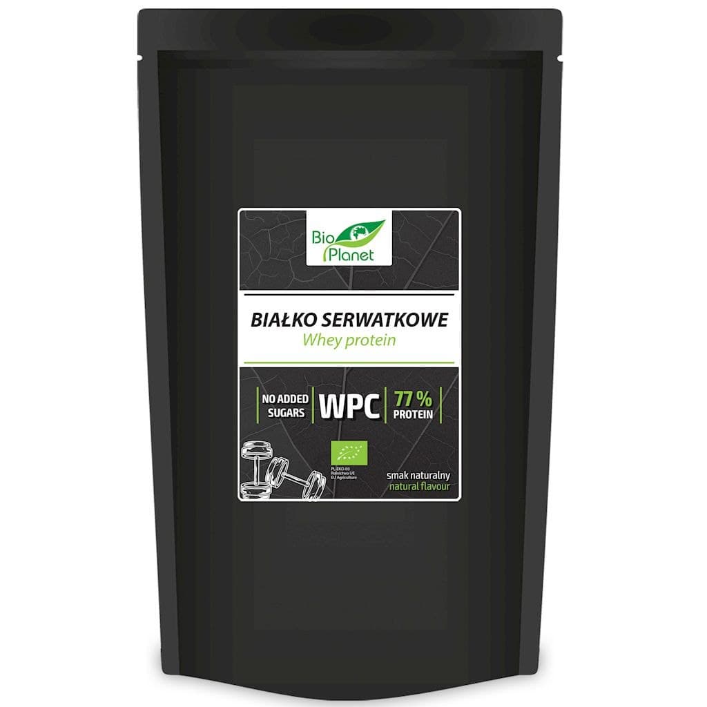 Bio Planet - Økologisk Valleprotein Koncentrat WPC 77 – Bio Planet emballage