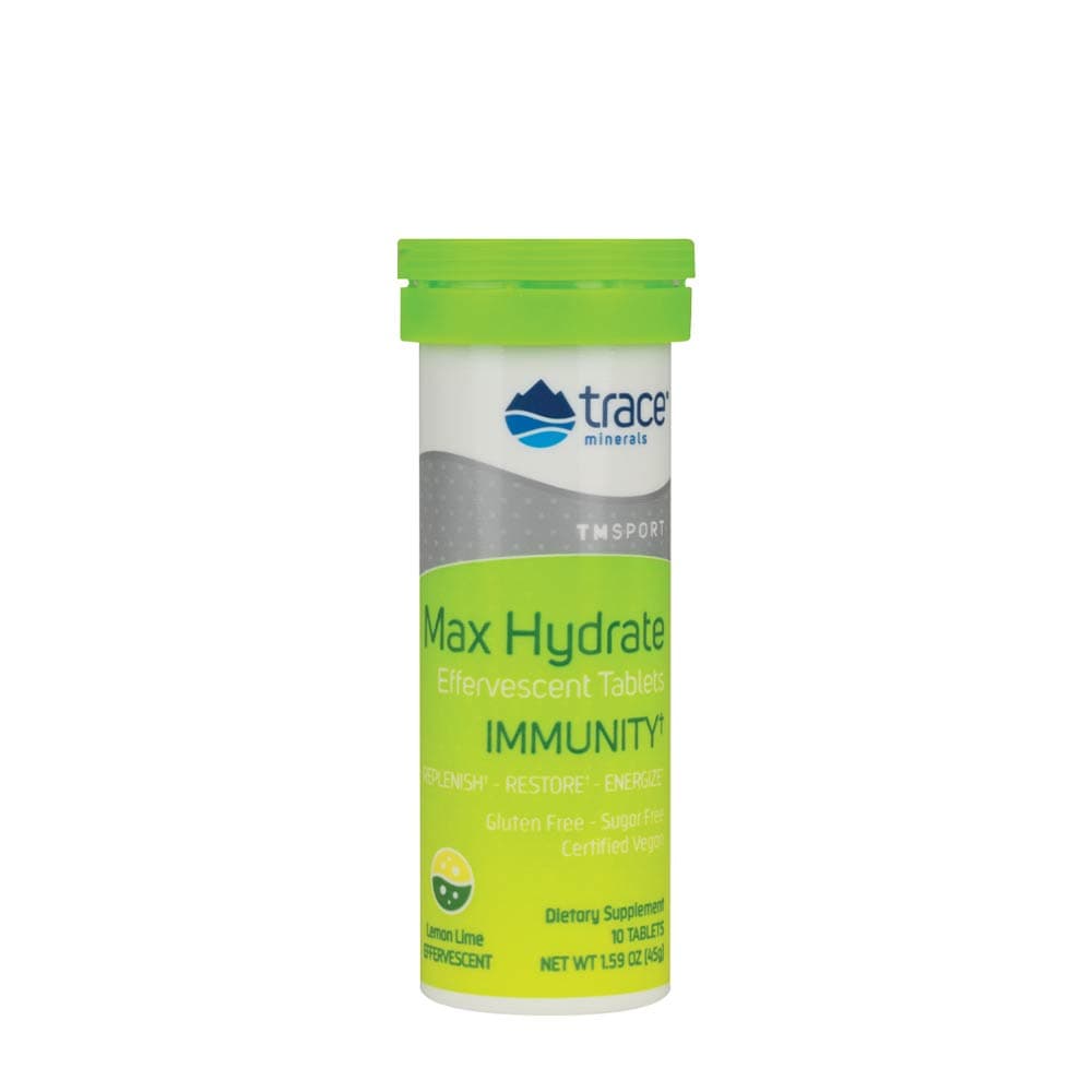 Trace Minerals Max-Hydrate Imunidade - Limão Lima - 10 pastilhas efervescentes – Trace Minerals packaging