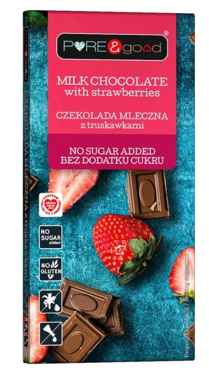PURE & good - Mjölkchoklad – PURE & good opakowanie
