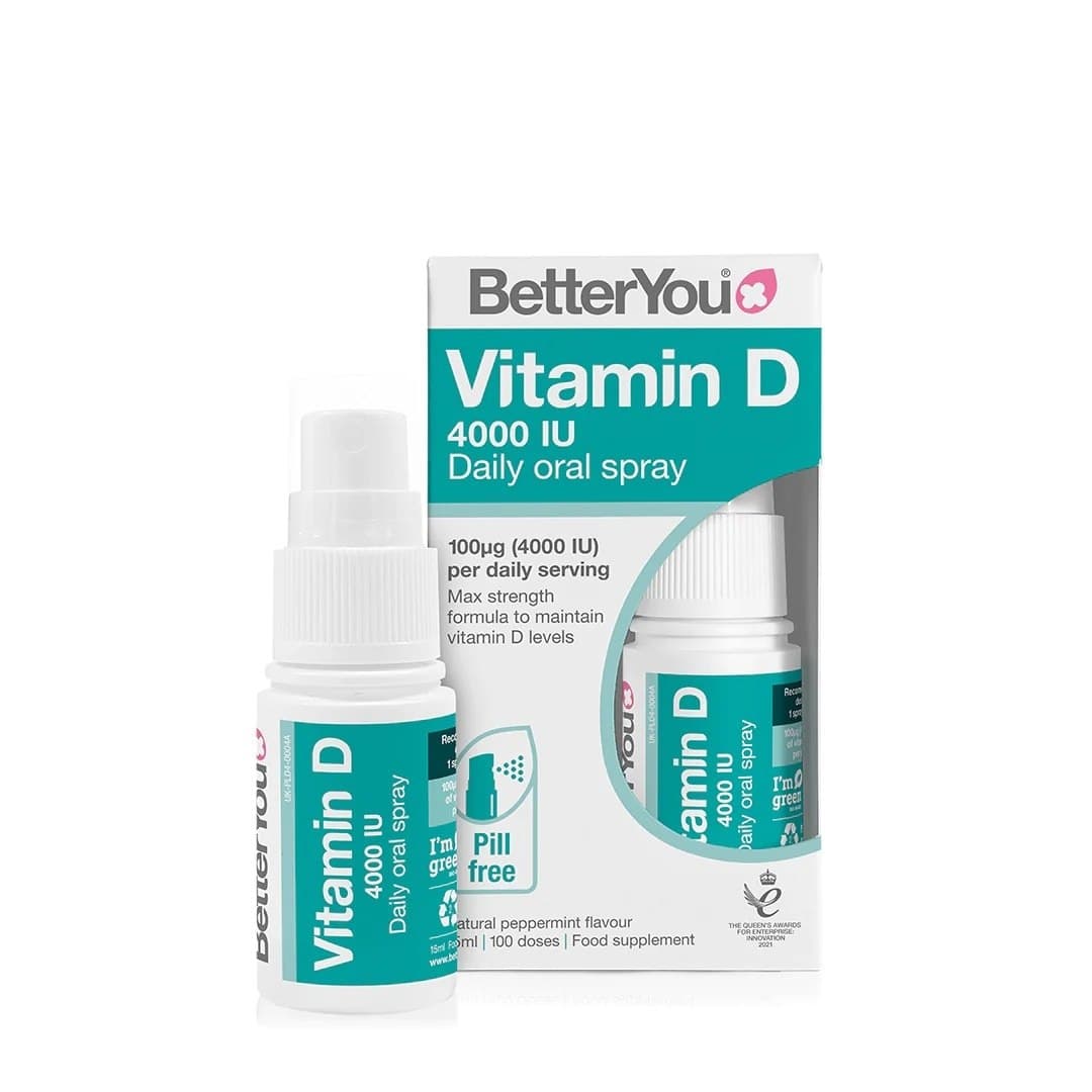 Better You - Dlux 4000 Spray Orale Giornaliero di Vitamina D - 15ml – Better You confezione