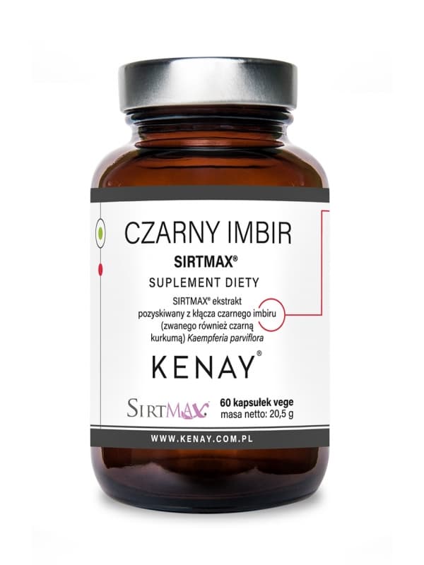 Kenay - Gingembre noir Sirtmax - 60 gélules – emballage