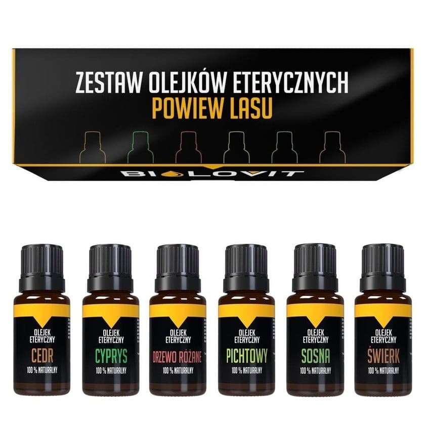 Bilovit Forest Breeze Essential Oil Set 6 x 10ml – Biolovit packaging