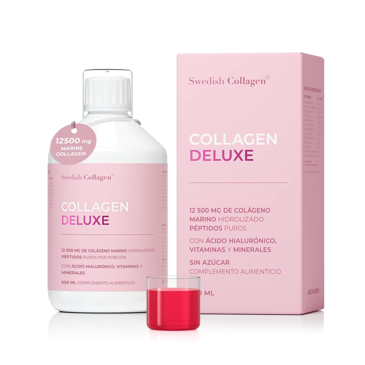 SWEDISH NATURA - SWEDISH NUTRA Collagen Deluxe 12 500 mg 500 ml – Swedish Collagen opakowanie