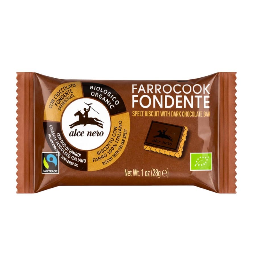 Alce Nero - Farrocook Fondente - 28g – Alce Nero packaging