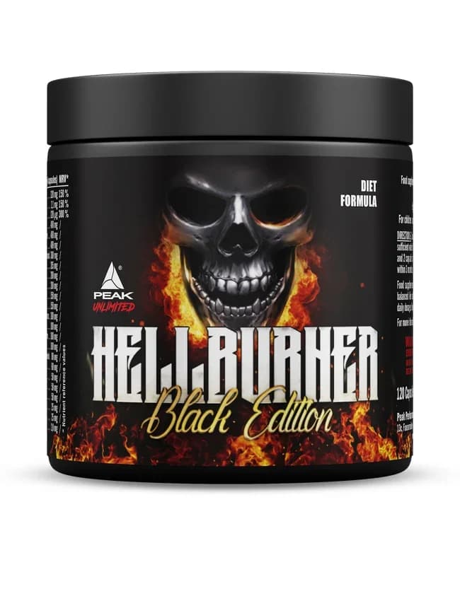 Peak - Hellburner Black Edition - Estándar, 120 cápsulas – empaque