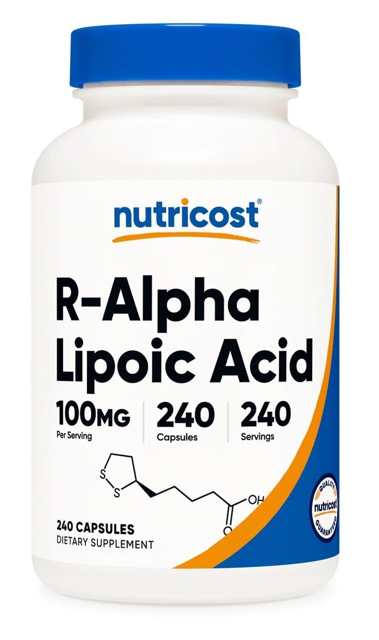 Nutricost - R-Alpha Lipoic Acid - 240 Kapsułek – Nutricost opakowanie