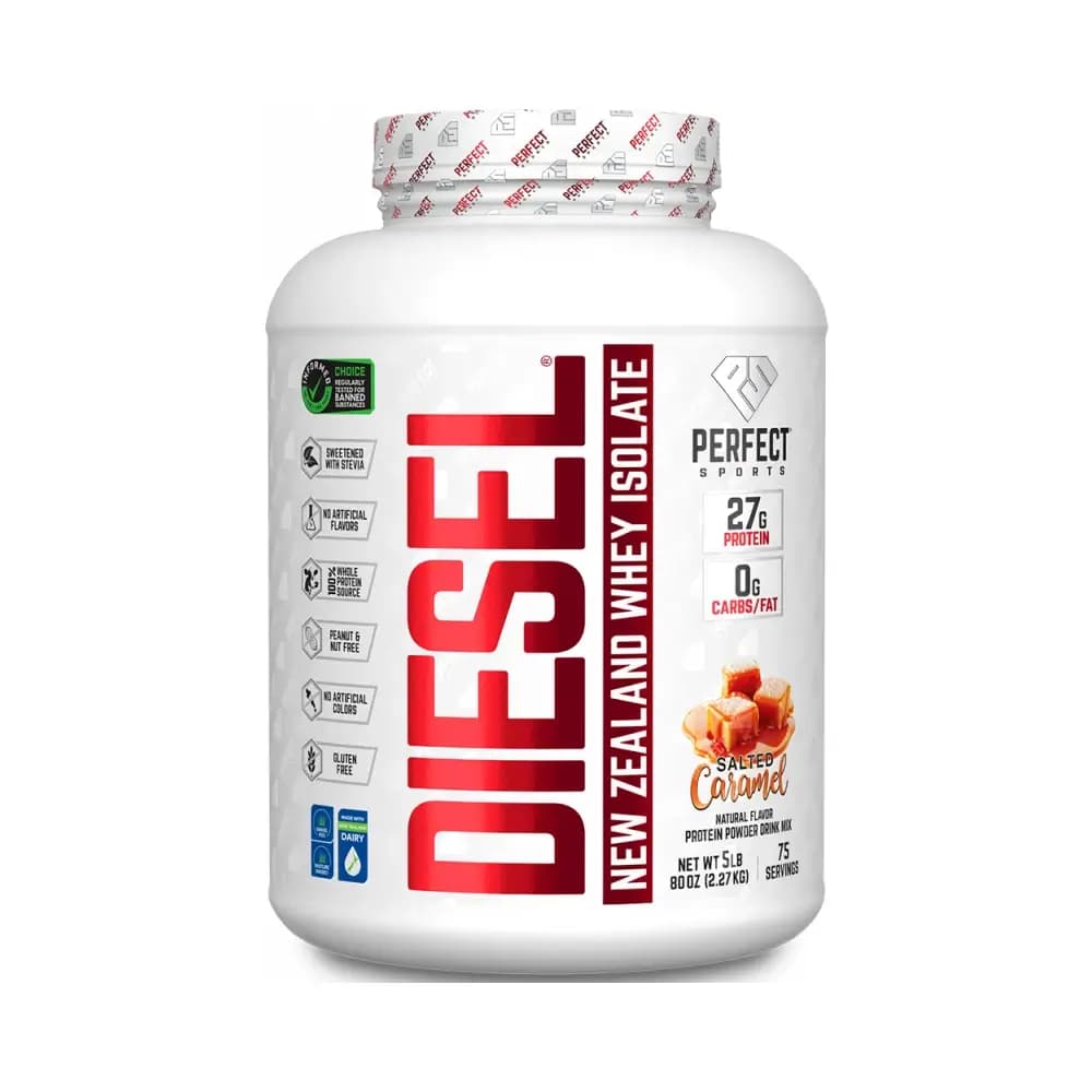 Perfect Sports Diesel 100% New Zealand Whey Isolate – Perfect Sports förpackning