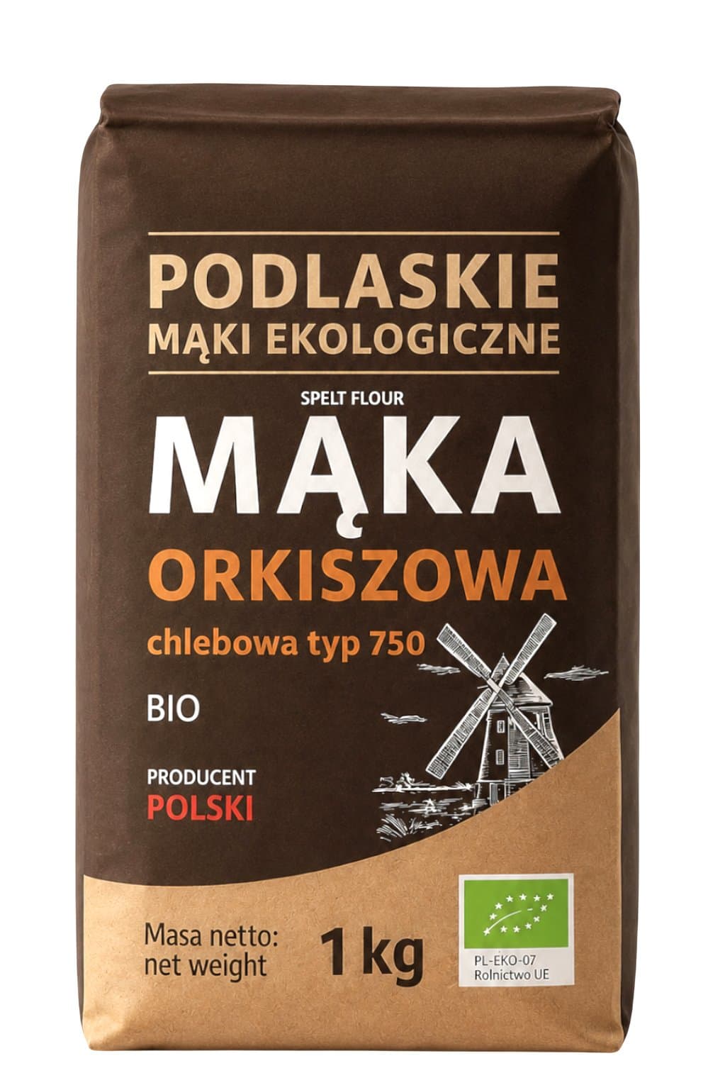 Podlaskie Mąki Ekologiczne - Farine d’épeautre biologique – Podlaskie Mąki Ekologiczne emballage