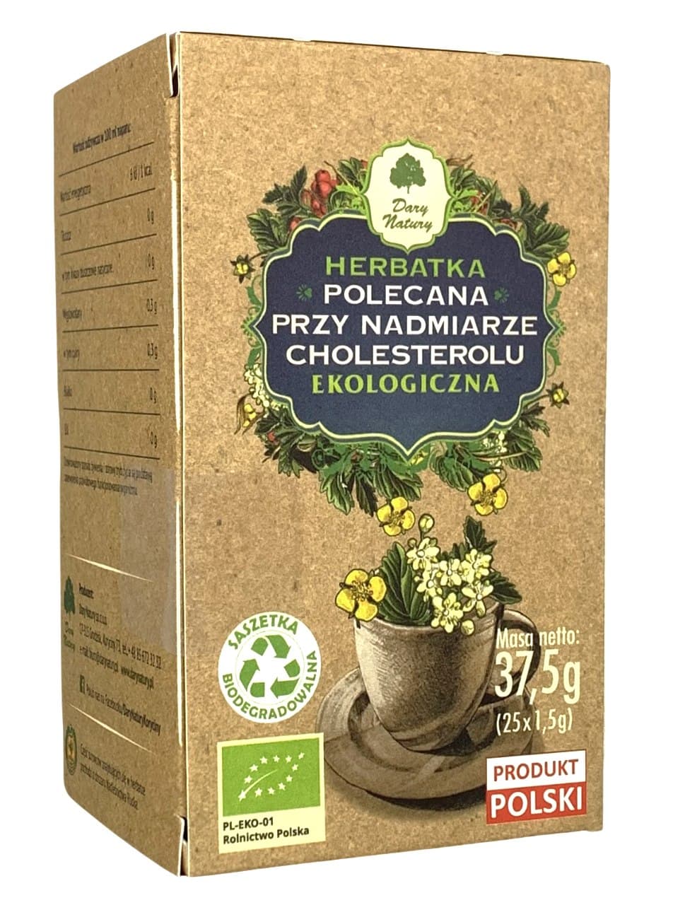 Dary Natury - Polecana Przy Nadmiarze Cholesterolu – Dary Natury förpackning